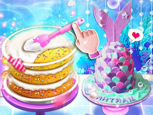 Unicorn Chef Mermaid Cake game thumbnail
