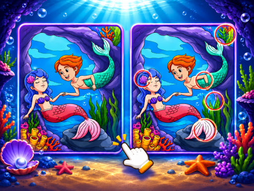 Spot The Difference Mystic Mermaids game thumbnail
