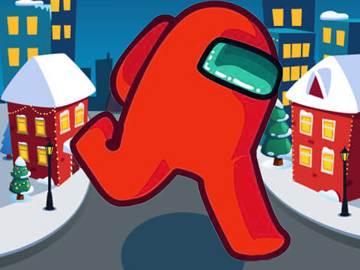 Among Us Christmas Run game thumbnail