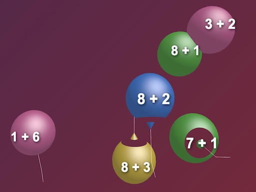 Balloon Pop Addition 3D Game game thumbnail