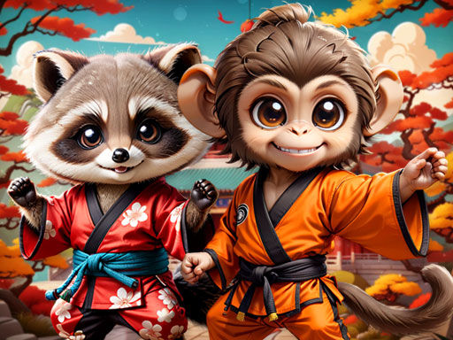 Kung Fu Little Animals game thumbnail