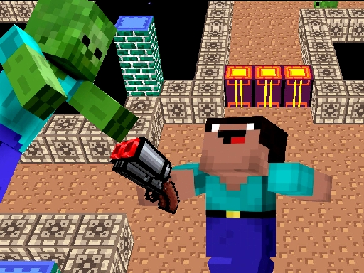 Space Adventure: Noobiks Battle vs Zombies game thumbnail