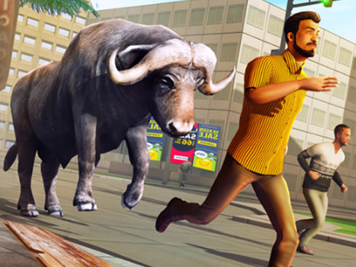 Angry Bull Attack Wild Hunt Simulator game thumbnail