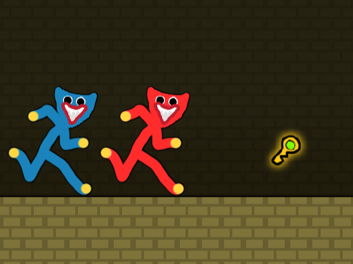 Red and Blue Stickman Huggy game thumbnail