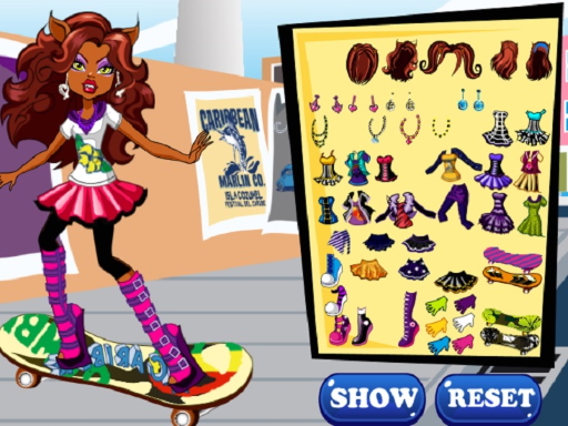 Clawdeen skates game thumbnail
