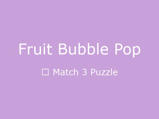 Fruit Bubble Pop game thumbnail