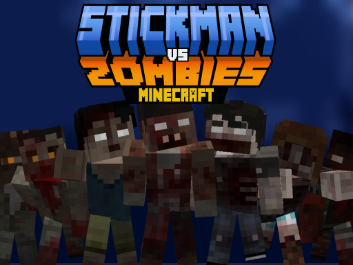 Stickman vs Zombies Minecraft game thumbnail