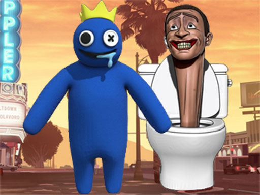Rainbow Monster VS Skibidi Toilet game thumbnail