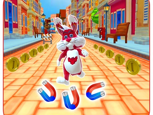 Subway Bunny Run Rush Rabbit Runner Game game thumbnail
