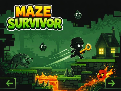 Maze Survivor Platform Adventure Game game thumbnail