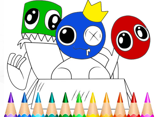 Rainbow Friends Coloring Book Game game thumbnail