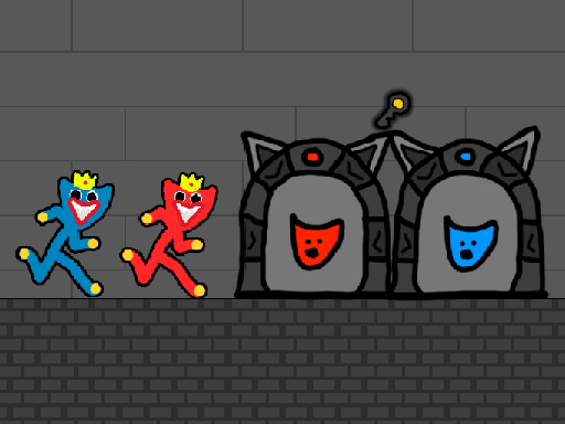 Red and Blue Stickman Huggy 2 game thumbnail