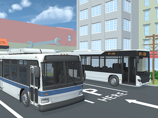 City Bus Parking Challenge Simulator 3D game thumbnail