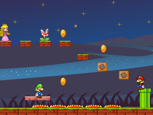 Mario Bros Save Princess game thumbnail