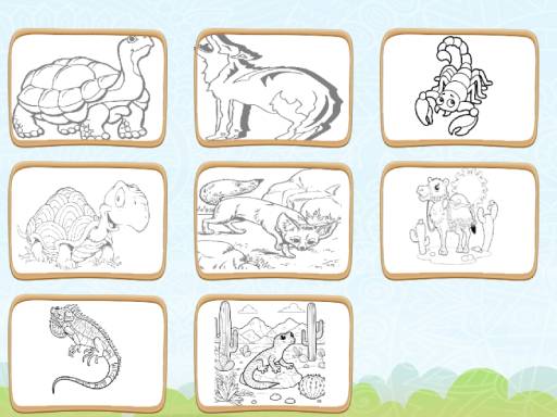 Desert Animals Coloring Book game thumbnail