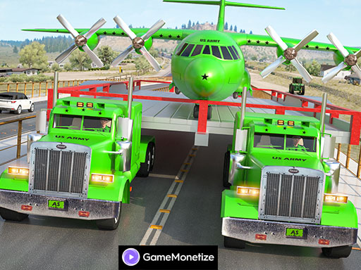 Us army car transport truck game thumbnail
