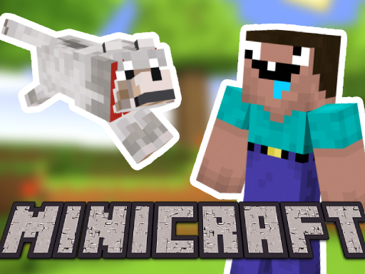 Minicraft: Steve And Wolf Adventure game thumbnail