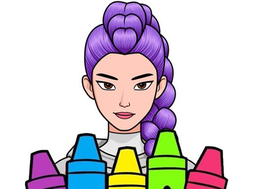 kpop hunter coloring game thumbnail