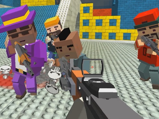 GunGame shooting warfare: blocky combat game thumbnail
