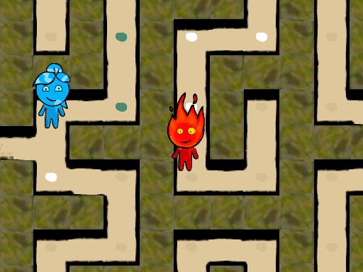 Fireboy and Watergirl Maze game thumbnail