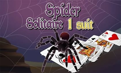 Spider Solitaire 1 suit game thumbnail