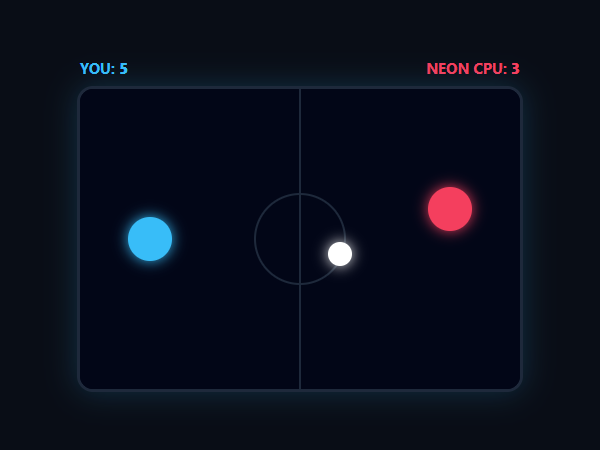 Air Hockey Neon unblocked browser game