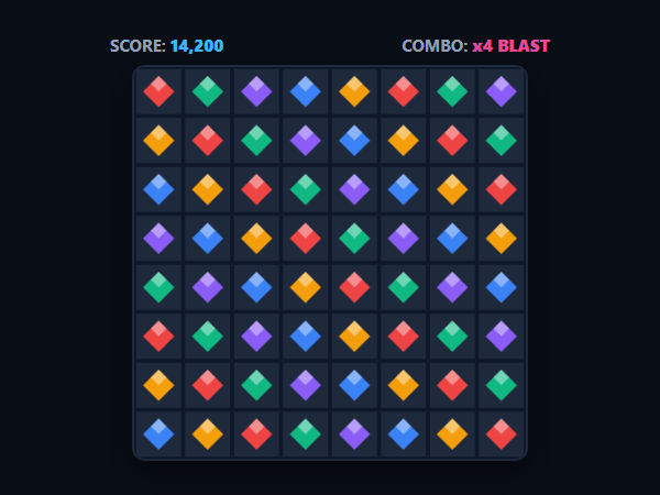 Gem Match Blast unblocked browser game