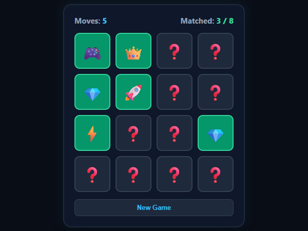 Memory Match unblocked browser game